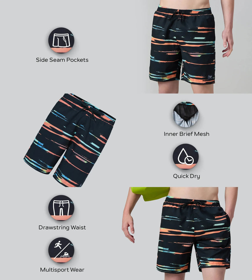 Buy Speedo Men's 4 Way Comfort Stretch Essential Printed