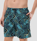 Men's Xpress Lite Essential Sport Printed Watershorts - True Navy & Aquarium