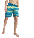 Men's Recycled Polyster Placement Printed Leisure Watershorts - Marine Blue & Pulcino