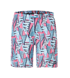 Men's Recycled Polyster Essential Printed Leisure Watershorts - Fandango Pink & Pure Blue