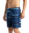 Men's Recycled Polyster Printed Leisure Watershorts - Pure Blue & Zaffre Blue
