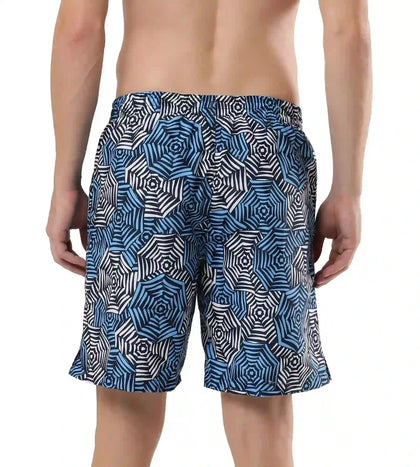 Men's Essential Printed Leisure' Watershorts - Pure Blue  &  Tranquil Blue_4