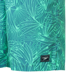 Men's 100% Polyester Essential Printed Watershorts With Side Pockets - Stellar & Turquoise