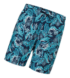 Men's 100% Polyester Essential Printed Watershorts With Side Pockets - Navy, Aquasplash & Sky