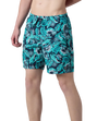 Men's 100% Polyester Essential Printed Watershorts With Side Pockets - Navy, Aquasplash & Sky