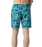 Men's 100% Polyester Essential Printed Watershorts With Side Pockets - Navy, Aquasplash & Sky