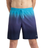 Men's 4 Way Flex Essential Printed Watershorts With Side Pockets - Peacoat, Hapuna Blue & Picton Blue