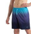 Men's 4 Way Flex Essential Printed Watershorts With Side Pockets - Peacoat, Hapuna Blue & Picton Blue