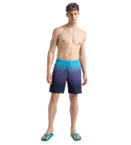 Men's 4 Way Flex Essential Printed Watershorts With Side Pockets - Peacoat, Hapuna Blue & Picton Blue