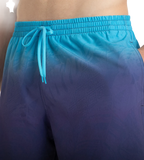 Men's 4 Way Flex Essential Printed Watershorts With Side Pockets - Peacoat, Hapuna Blue & Picton Blue