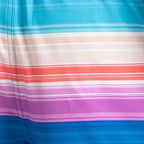 Men's 4 Way Flex Essential Printed Watershorts With Side Pockets - Turkish Sea, Picton Blue & Neon Violet