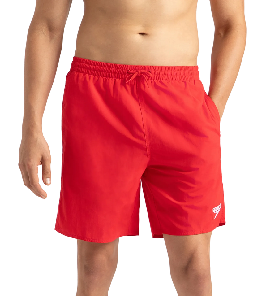 Men's Recycled Nylon Essential Watershorts - Fed Red & White