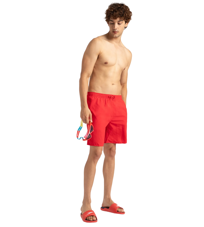 Men's Recycled Nylon Essential Watershorts - Fed Red & White