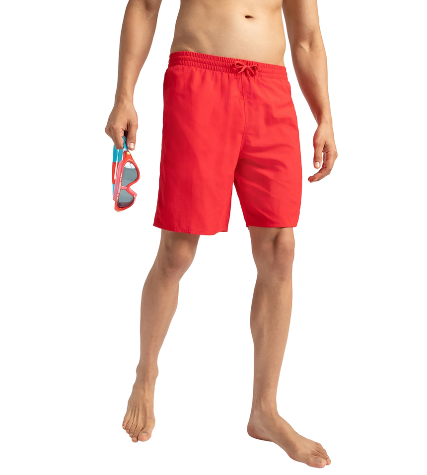 Men's Recycled Nylon Essential Watershorts - Fed Red & White
