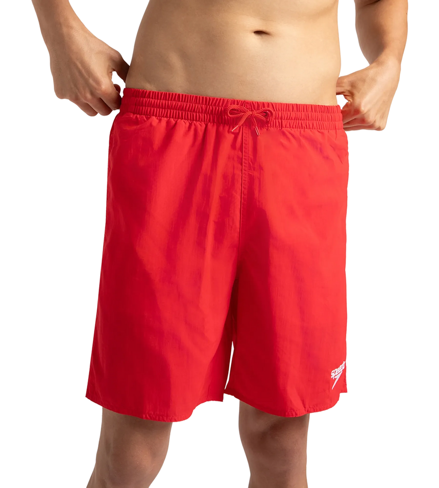 Men's Recycled Nylon Essential Watershorts - Fed Red & White