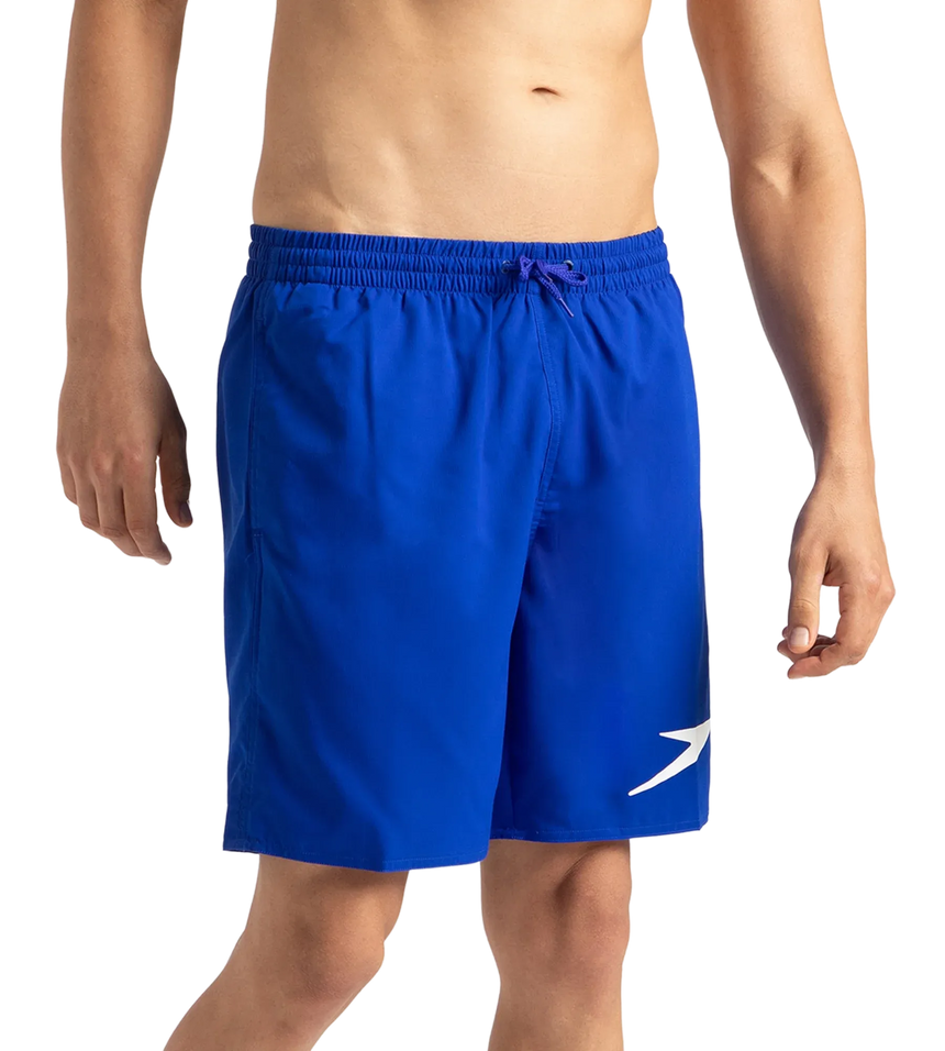 Men's Xpress Lite Essential Placement Printed Watershorts - Chroma Blue & White