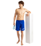 Men's Xpress Lite Essential Placement Printed Watershorts - Chroma Blue & White