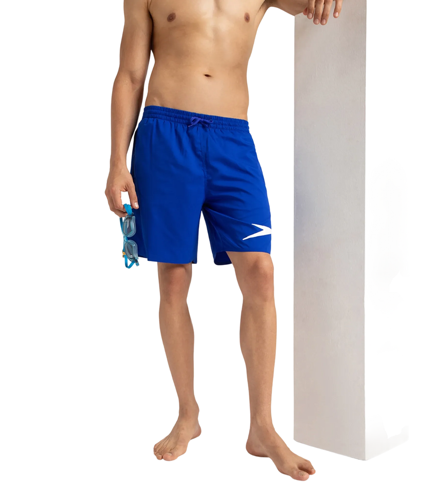Men's Xpress Lite Essential Placement Printed Watershorts - Chroma Blue & White