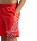 Men's Xpress Lite Essential Medley Logo Printed Watershorts - Watermelon & White