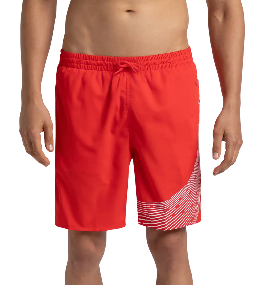 Men's Xpress Lite Essential Medley Logo Printed Watershorts - Watermelon & White