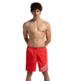 Men's Xpress Lite Essential Medley Logo Printed Watershorts - Watermelon & White
