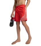 Men's Xpress Lite Essential Medley Logo Printed Watershorts - Watermelon & White