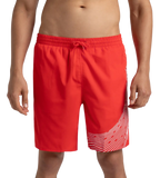 Men's Xpress Lite Essential Medley Logo Printed Watershorts - Watermelon & White