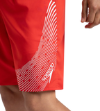 Men's Xpress Lite Essential Medley Logo Printed Watershorts - Watermelon & White