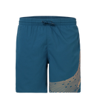 Men's Xpress Lite Essential Medley Logo Printed Watershorts - Dark Teal & Sweet Apricot