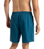 Men's Xpress Lite Essential Medley Logo Printed Watershorts - Dark Teal & Sweet Apricot