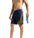 Men's Xpress Lite Essential Medley Logo Printed Watershorts - Navy & Bitter Lime