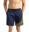 Men's Xpress Lite Essential Medley Logo Printed Watershorts - Navy & Bitter Lime