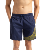 Men's Xpress Lite Essential Medley Logo Printed Watershorts - Navy & Bitter Lime