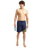 Men's Xpress Lite Essential Medley Logo Printed Watershorts - Navy & Bitter Lime