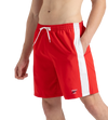 Men's 4 Way Comfort Stretch Steep Volley Watershorts With Side Pockets - High Risk Red & White