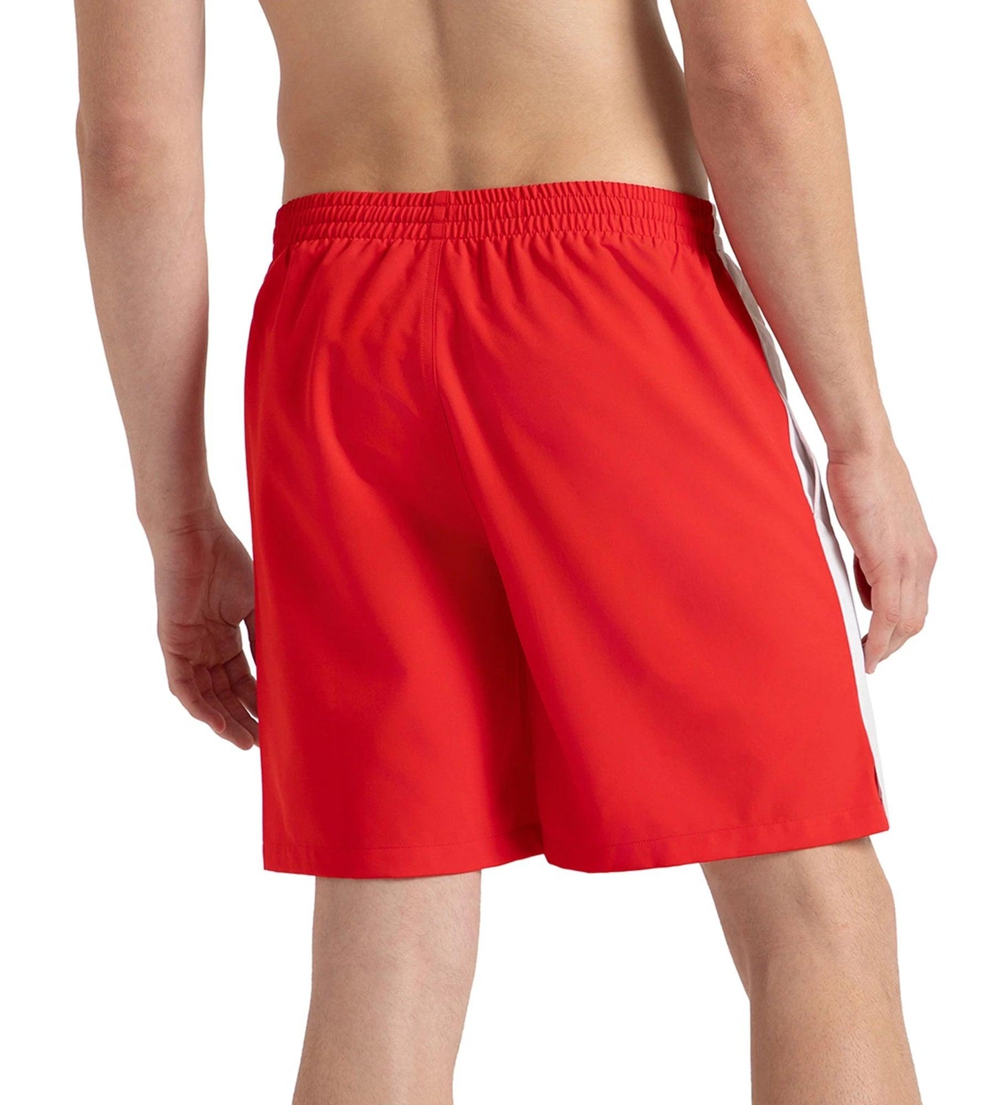 Men's 4 Way Comfort Stretch Steep Volley Watershorts With Side Pockets - High Risk Red & White