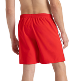 Men's 4 Way Comfort Stretch Steep Volley Watershorts With Side Pockets - High Risk Red & White