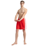 Men's 4 Way Comfort Stretch Steep Volley Watershorts With Side Pockets - High Risk Red & White