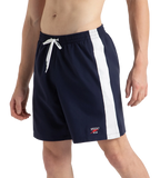 Men's 4 Way Comfort Stretch Steep Volley Watershorts With Side Pockets - Peacoat & White