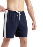 Men's 4 Way Comfort Stretch Steep Volley Watershorts With Side Pockets - Peacoat & White