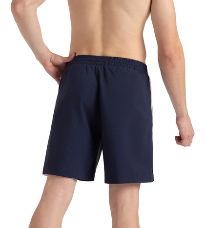 Men's 4 Way Comfort Stretch Steep Volley Watershorts With Side Pockets - Peacoat & White