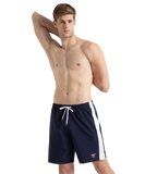 Men's 4 Way Comfort Stretch Steep Volley Watershorts With Side Pockets - Peacoat & White