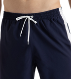 Men's 4 Way Comfort Stretch Steep Volley Watershorts With Side Pockets - Peacoat & White