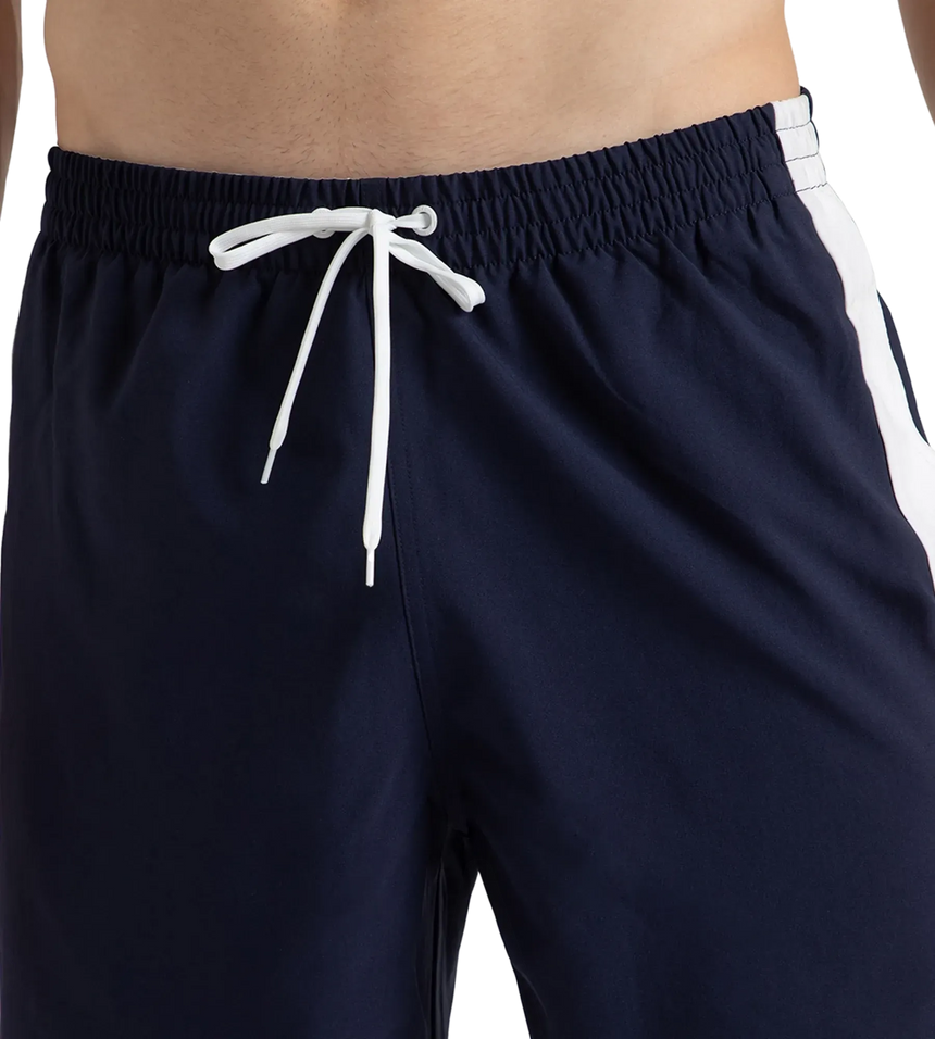Men's 4 Way Comfort Stretch Steep Volley Watershorts With Side Pockets - Peacoat & White