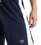 Men's 4 Way Comfort Stretch Steep Volley Watershorts With Side Pockets - Peacoat & White