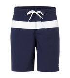 Men's 4 Way Comfort Stretch Volley Watershorts With Side Pockets - Peacoat & White