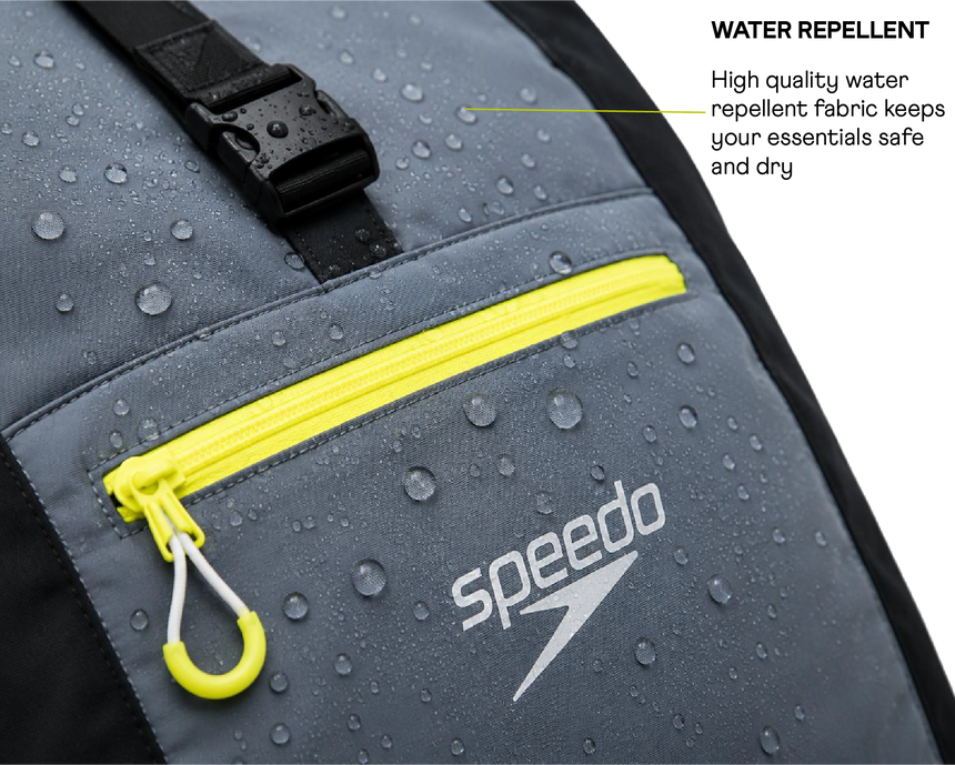 Speedo Water Resistant 45 Litre Lightweight Rucksack - Black