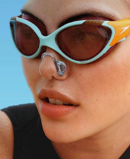 Unisex Adult Biofuse Textured Pad Nose Clip - Blue & Grey