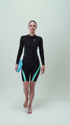 Women's Endurance10 Sport Mid Shorts - Black & Arctic Glass