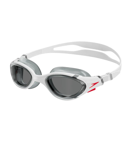 Unisex Adult Biofuse 2.0 Smoke-Lens Swim Goggles - White & Smoke_1